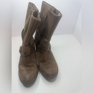 Born Brown Leather Women's Boots Size 8